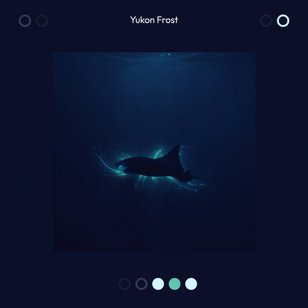 Manta ray gliding through ocean